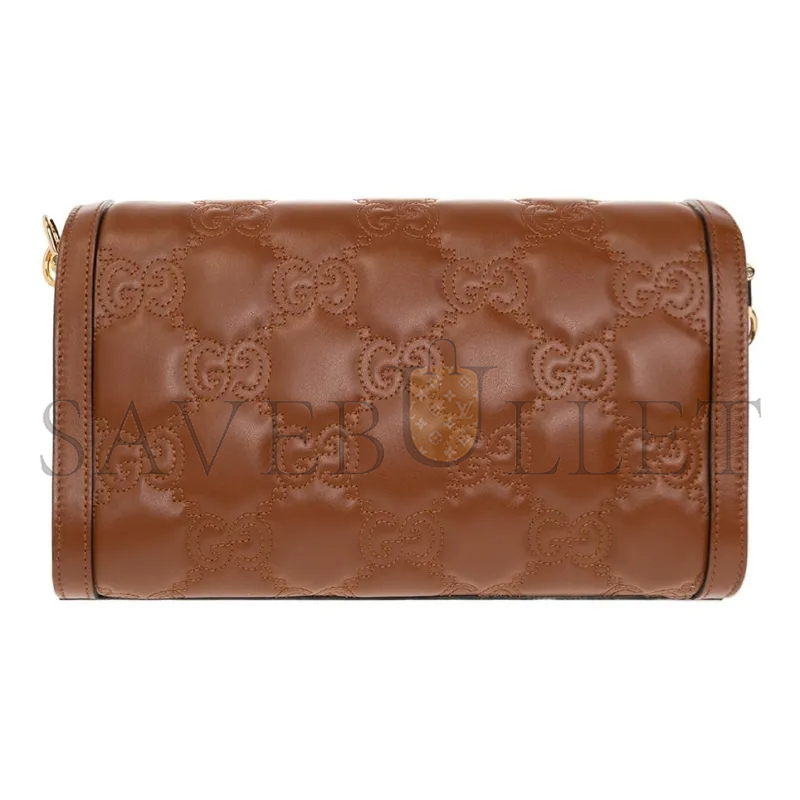 GUCCI SMALL GG MATELASSÉ LEATHER BAG 724529 (25.5*16*8.5cm)